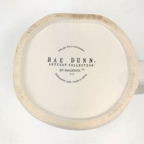 Rae Dunn Flawless White Ceramic 16 oz mug with Black Lettering - Picture 11 of 11